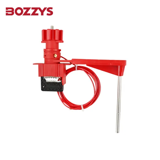 Bloqueio de válvula universal Bozzys com braço de bloqueio