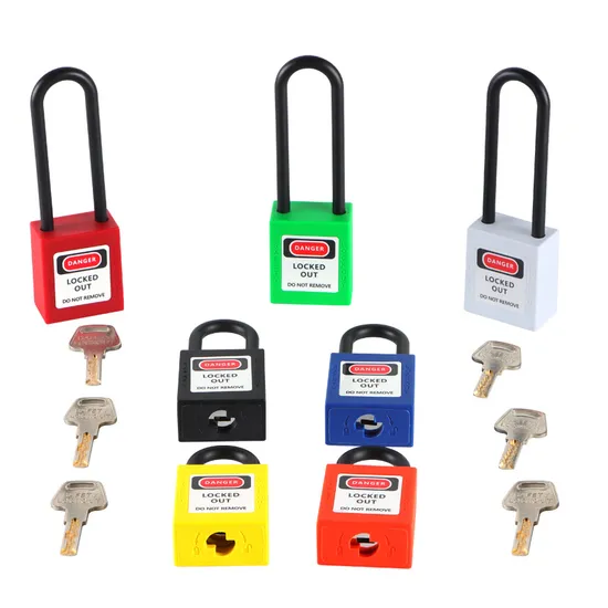 Cadeado de segurança Qvand 38mm vermelho Loto Lockout Tagout plástico não