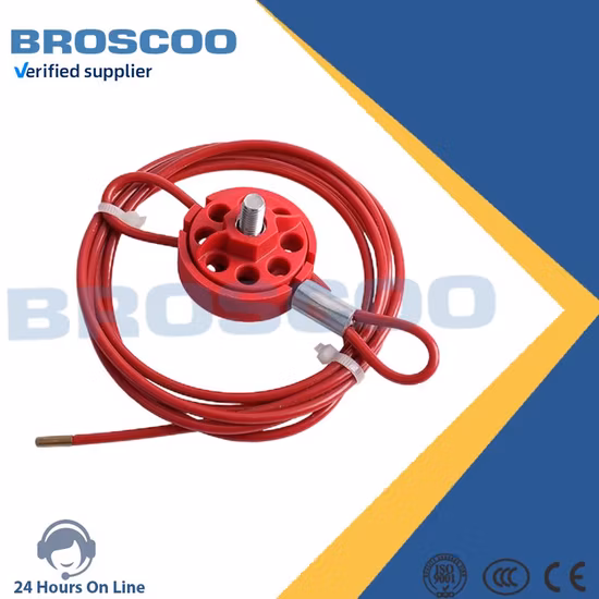 Trava de cabo de aço ajustável e universal com diâmetro de 4 mm ou 6 mm e comprimento de 2 m