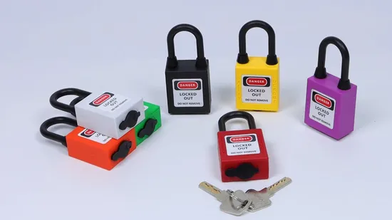 Cadeado de nylon durável de 38 mm à prova de poeira para bloqueio de segurança