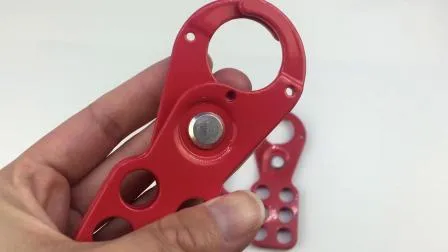 Trava de segurança econômica de aço para 6 cadeados, tamanho da mandíbula 25 mm