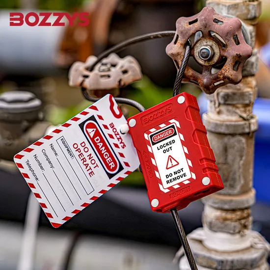 Cadeado de segurança ajustável Bozzys com cabo de plástico de 0,8 m