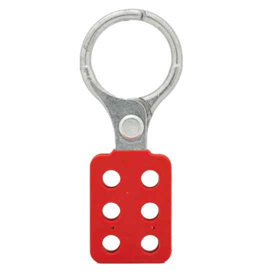 Alça de bloqueio de trava vermelha com fecho de segurança, trava de etiquetagem, fecho de segurança