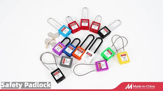 Cadeado de segurança com manilha de aço Osha de 38 mm para equipamentos industriais